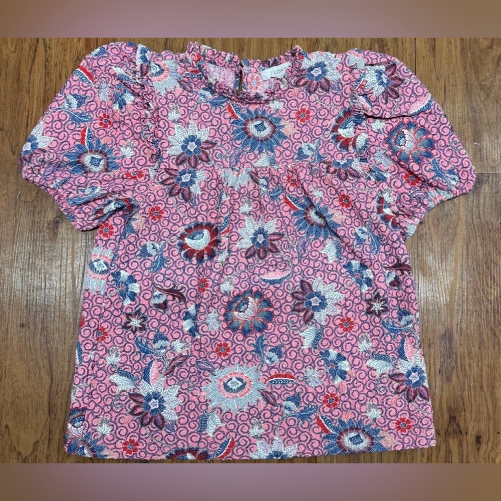 Loft, Floral, Women, T-shirt, Size, Small